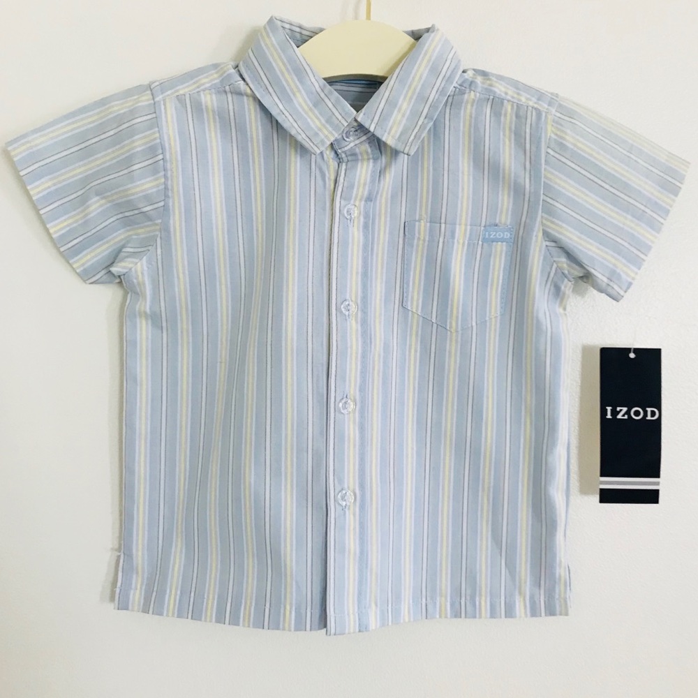 IZOD Short Sleeve Button Down